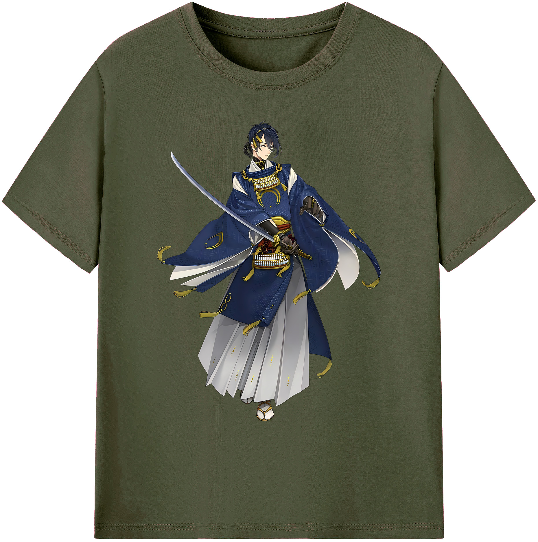 （画像用） 刀剣乱舞 Touken Ranbu 綿100％ メンズ半袖Tシャツ｜肌触りやわらか＆通気性